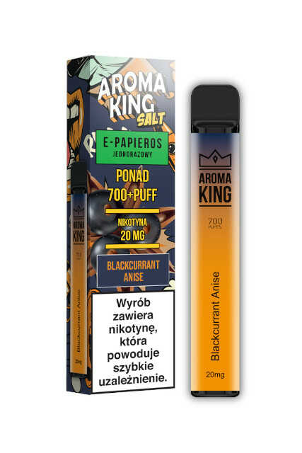 Jednorazowy E-Papieros Aroma King Blackcurrant Anise 20mg