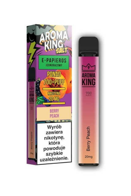 Jednorazowy E-Papieros Aroma King Berry Peach 20mg