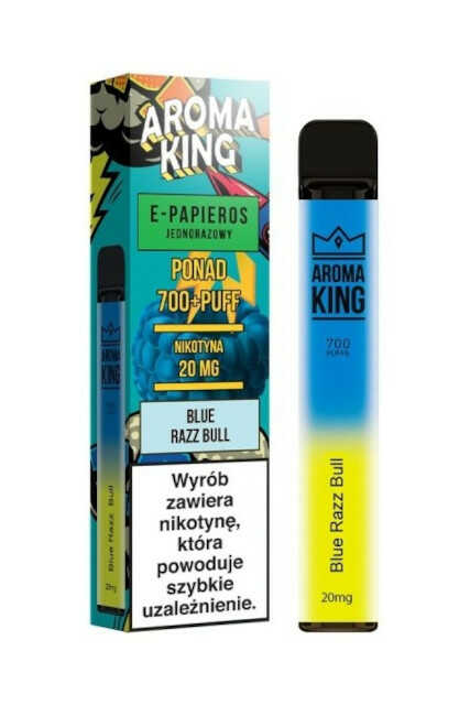 Jednorazowy E-Papieros Aroma King Blue Razz Bull 20mg