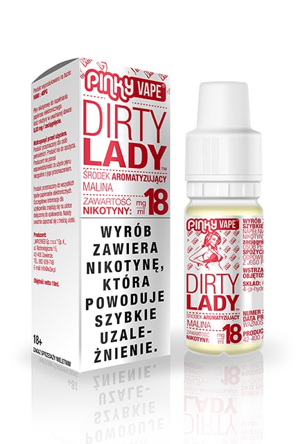 Akcyzowy Liquid Pinky Vape 10ml Dirty Lady 18mg