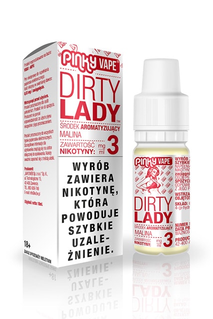 Akcyzowy Liquid Pinky Vape 10ml Dirty Lady 3mg