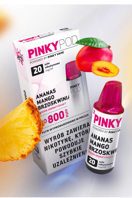Cartridge PinkyPod 20mg Ananas Mango Brzoskwinia