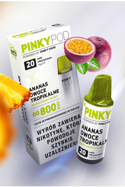 Cartridge PinkyPod 20mg Ananas Owoce Tropikalne