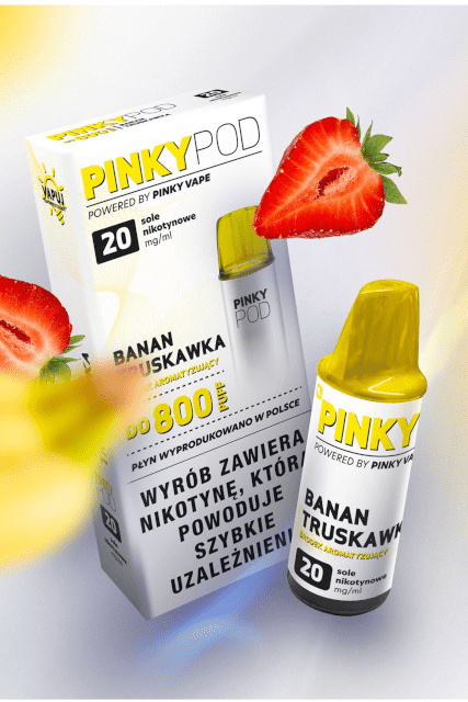 Cartridge PinkyPod 20mg Banan Truskawka