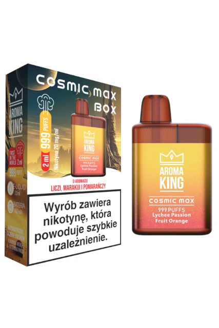 Jednorazowy EP AK Cosmic Box Liczi Marakuja Pomarańcza