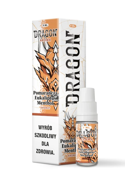 Longfill Dragon 9ml Pomarańcza Eukaliptus Menthol
