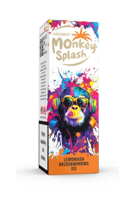 Longfill Monkey Splash 8ml Lemoniada Brzoskwinia Ice