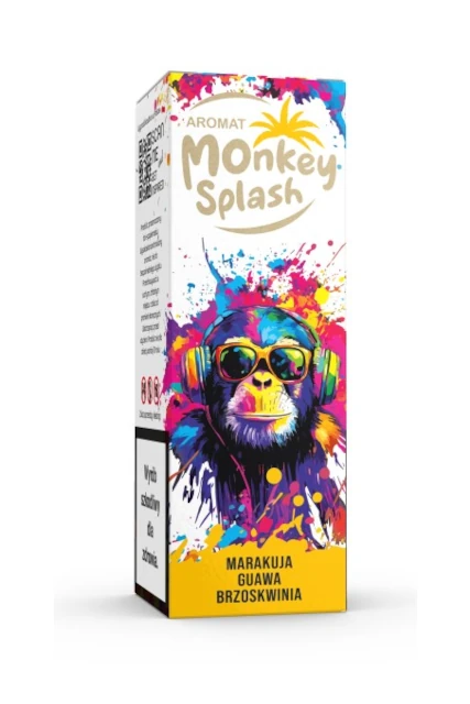 Longfill Monkey Splash 8ml Marakuja Guawa Brzoskwinia