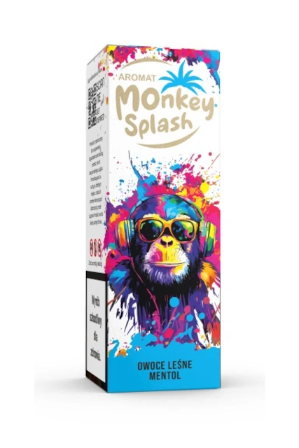 Longfill Monkey Splash 8ml Owoce Leśne Menthol