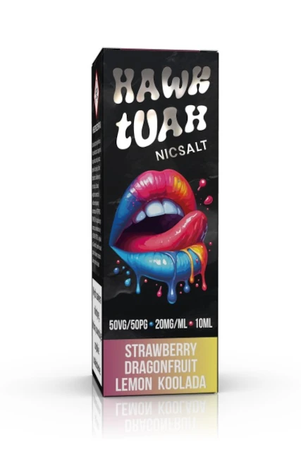 Liquid Hawk Tuah Salt Strawberry Dragonfruit Lemon Koolada 10ml 20mg