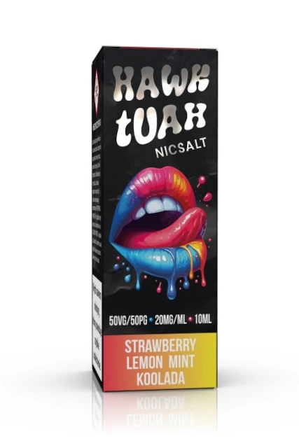 Liquid Hawk Tuah Salt Strawberry Lemon Mint Koolada 10ml 20mg