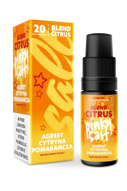 Liquid Pinky Salt Agrest Cytryna Pomarańcza 10ml 20mg