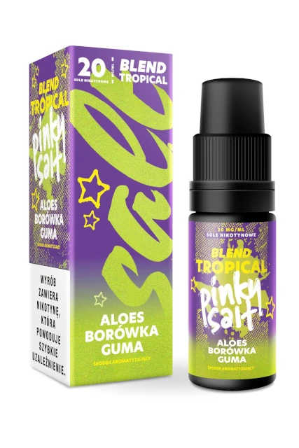 Liquid Pinky Salt Aloes Borówka Guma 10ml 20mg